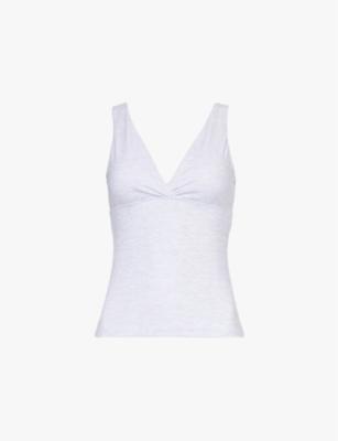 Dayflex Support V-neck stretch recycled-nylon top by WE ARE TALA