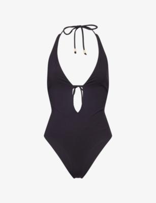 Halter-Neck Tie-Back Swimsuit by WE ARE TALA