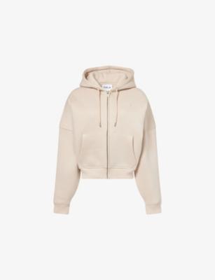 Oversized Cocoon Zip-Through Cotton-Blend Hoody by WE ARE TALA