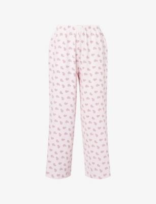 Sleep Lounge Wide-Leg Stretch-Cotton Trousers by WE ARE TALA Sleep Lounge Wide-Leg Stretch-Cotton Trousers by WE ARE TALA