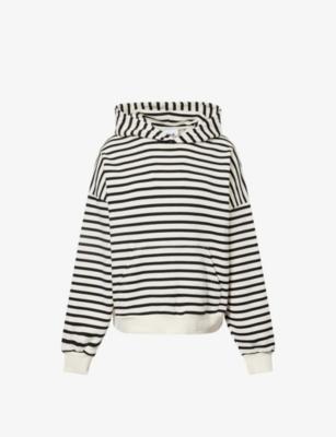 Stripe Girlfriend Cotton-Jersey Hoody by WE ARE TALA
