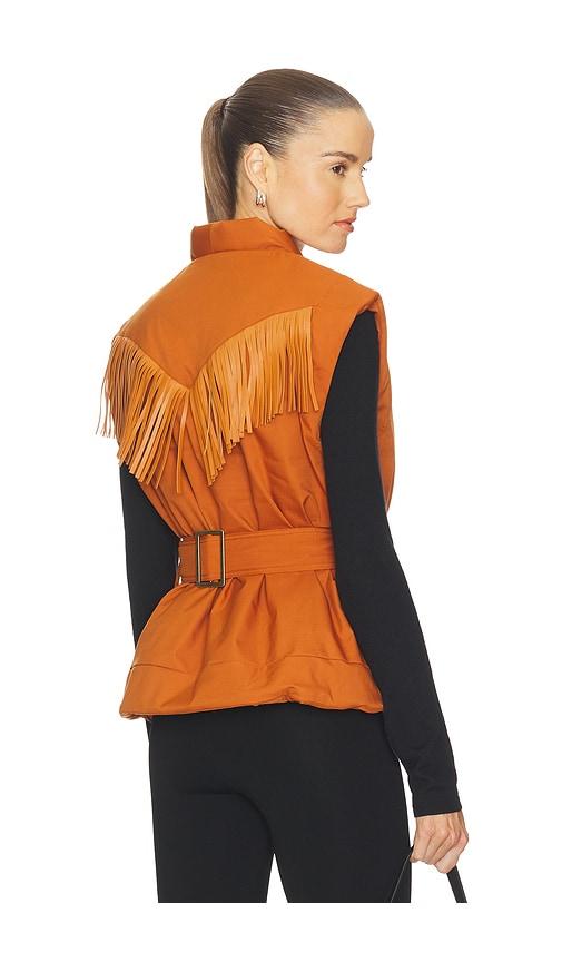 We Norwegians Western Vest in Burnt orange by WE NORWEGIANS