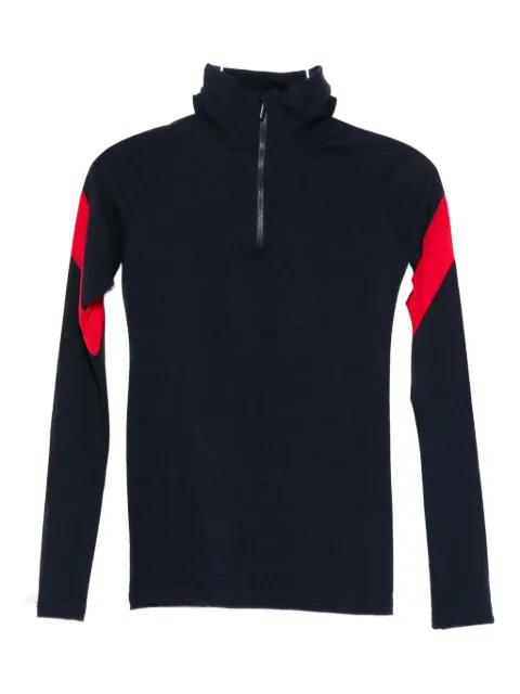 Zermatt zip-up high-neck top by WE NORWEGIANS