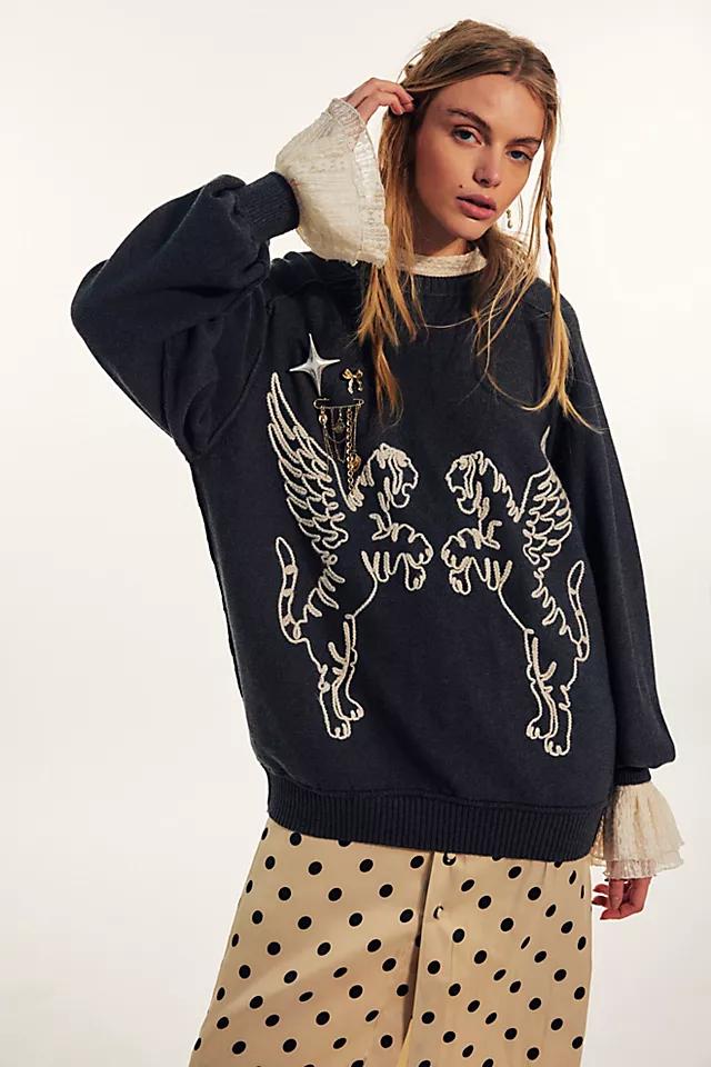 We The Free Graphic Crewneck Sweater by WE THE FREE