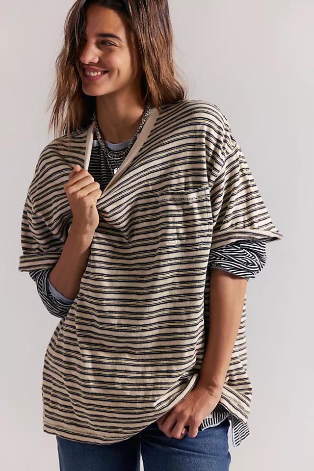 We The Free All Love Striped Pocket Tee by WE THE FREE | FREE PEOPLE