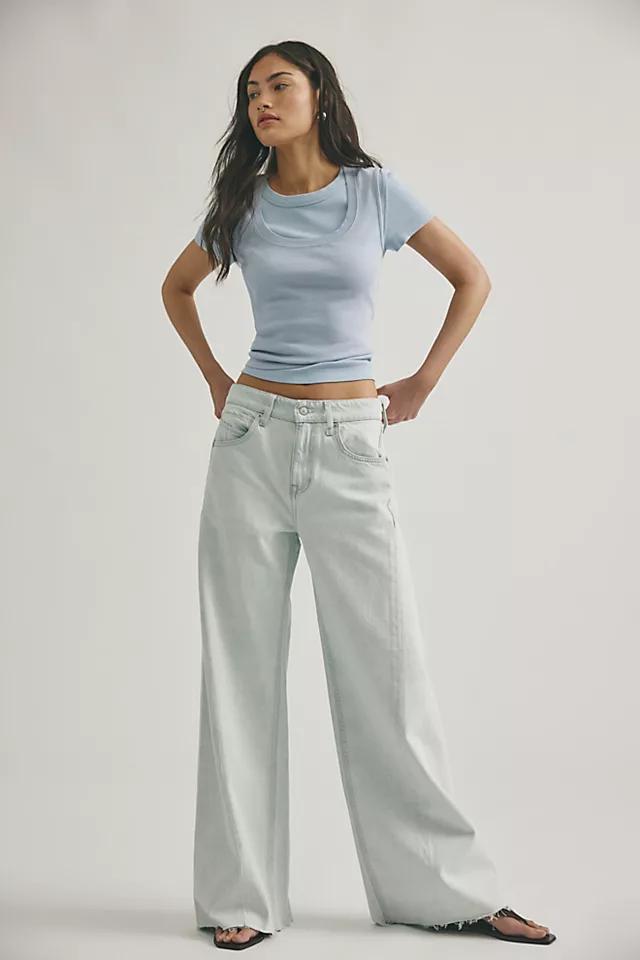 We The Free Alter Ego Wide-Leg Twisted Jeans by WE THE FREE | FREE PEOPLE