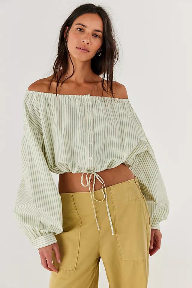 We The Free Antiqua Off-The-Shoulder Crop Top by WE THE FREE | FREE PEOPLE