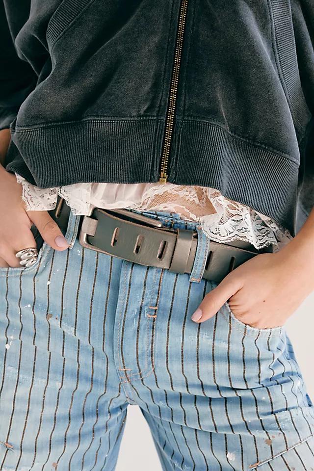 We The Free Don't Wait Up Pinstripe Boyfriend Jeans by WE THE FREE | FREE PEOPLE