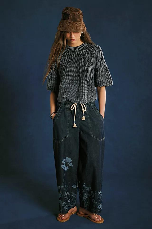 We The Free Easy Peasy Printed Pull-On Jeans by WE THE FREE | FREE PEOPLE
