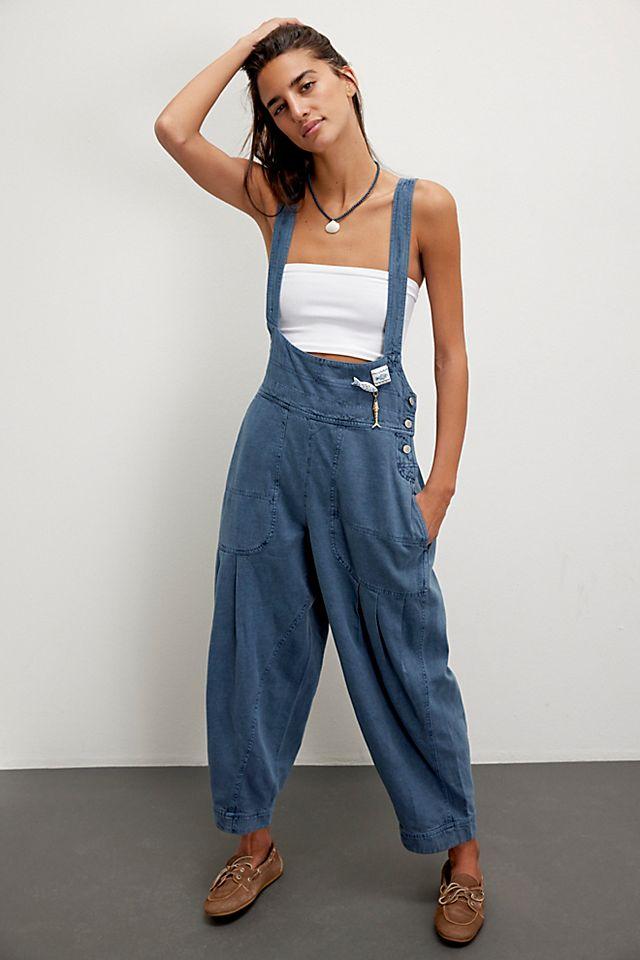 We The Free Felix Tapered Overalls by WE THE FREE | FREE PEOPLE