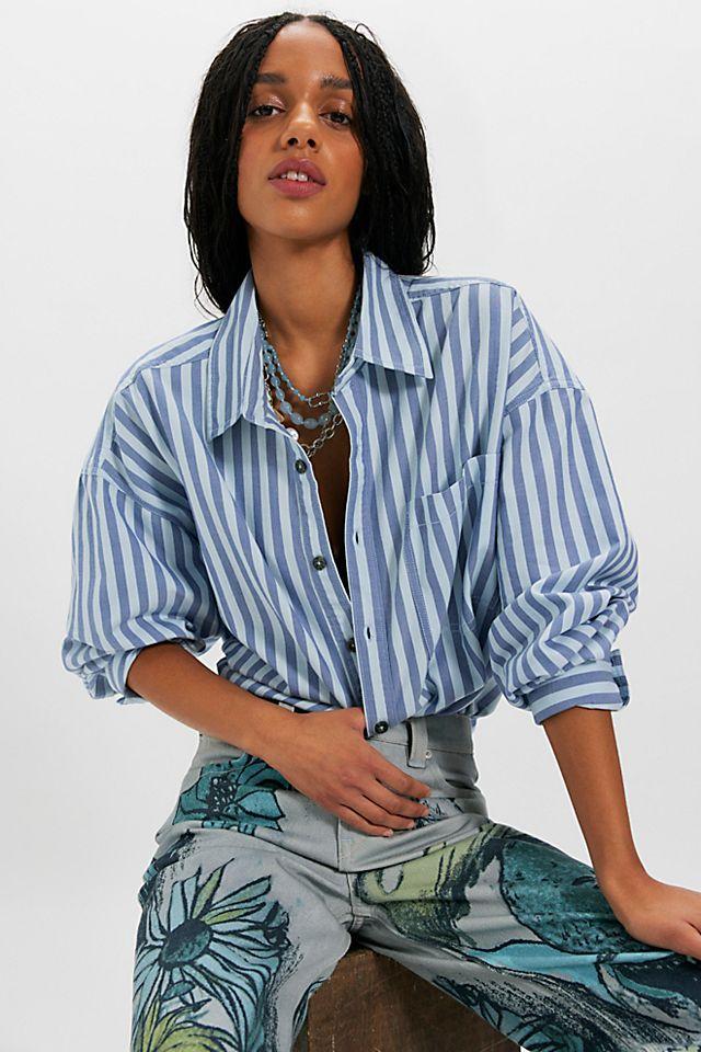 We The Free Freddie Striped Shirt by WE THE FREE | FREE PEOPLE