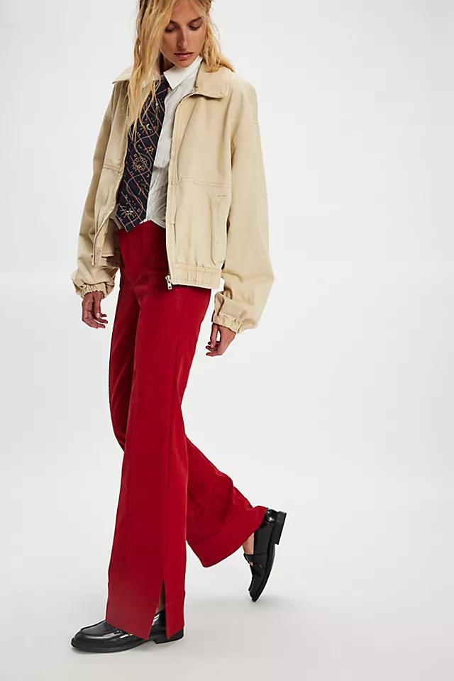 We The Free Glow Up Vegan Suede Flare Pants by WE THE FREE | FREE PEOPLE