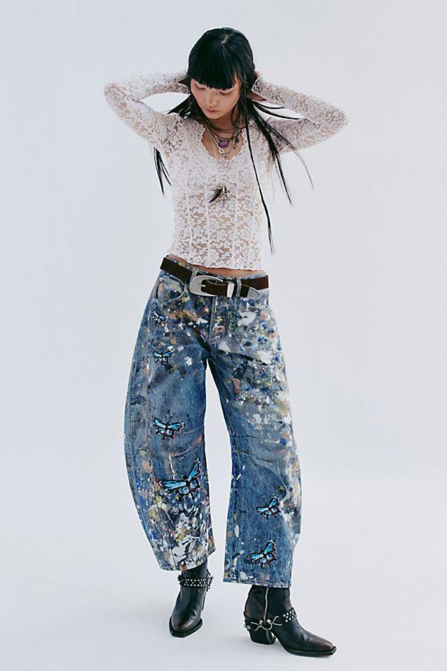 We The Free Good Luck Barrel Illusions Jeans by WE THE FREE | FREE PEOPLE