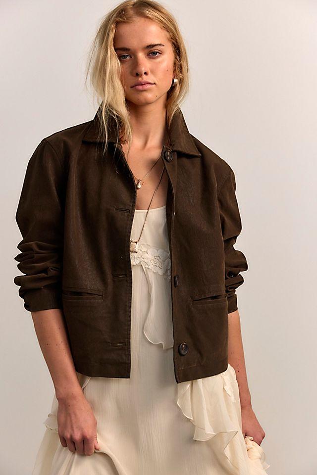 We The Free Hera Vegan Suede Jacket by WE THE FREE | FREE PEOPLE