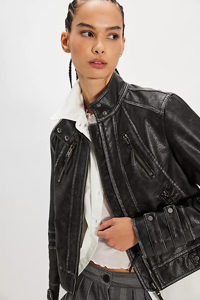 We The Free Jesse Vegan Leather Moto Jacket by WE THE FREE | FREE PEOPLE