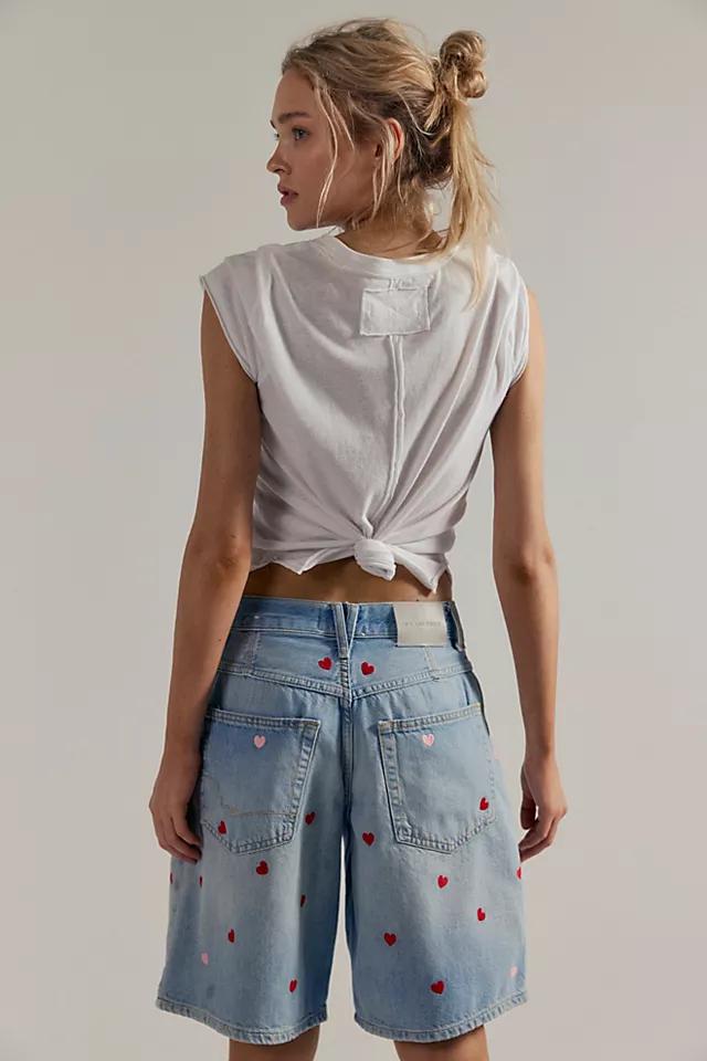 We The Free Montana Heart Embroidered Shorts by WE THE FREE | FREE PEOPLE