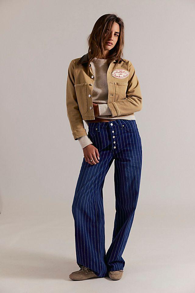 We The Free Nia Striped Boyfriend Jeans by WE THE FREE | FREE PEOPLE