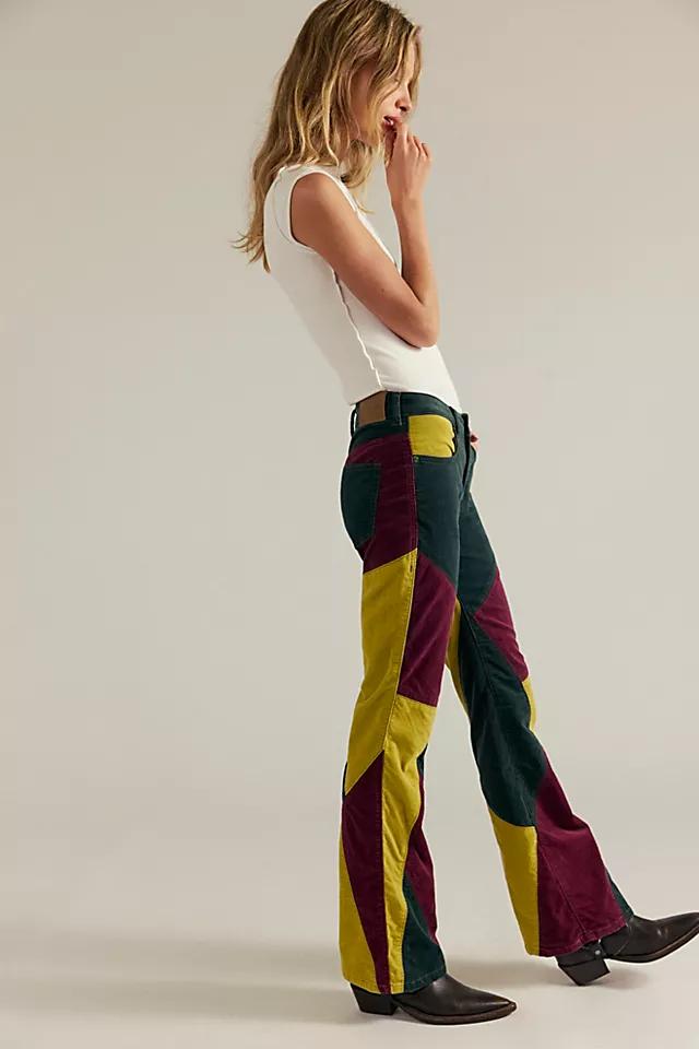 We The Free On Your Side Cord Patched Bootcut Jeans by WE THE FREE | FREE PEOPLE