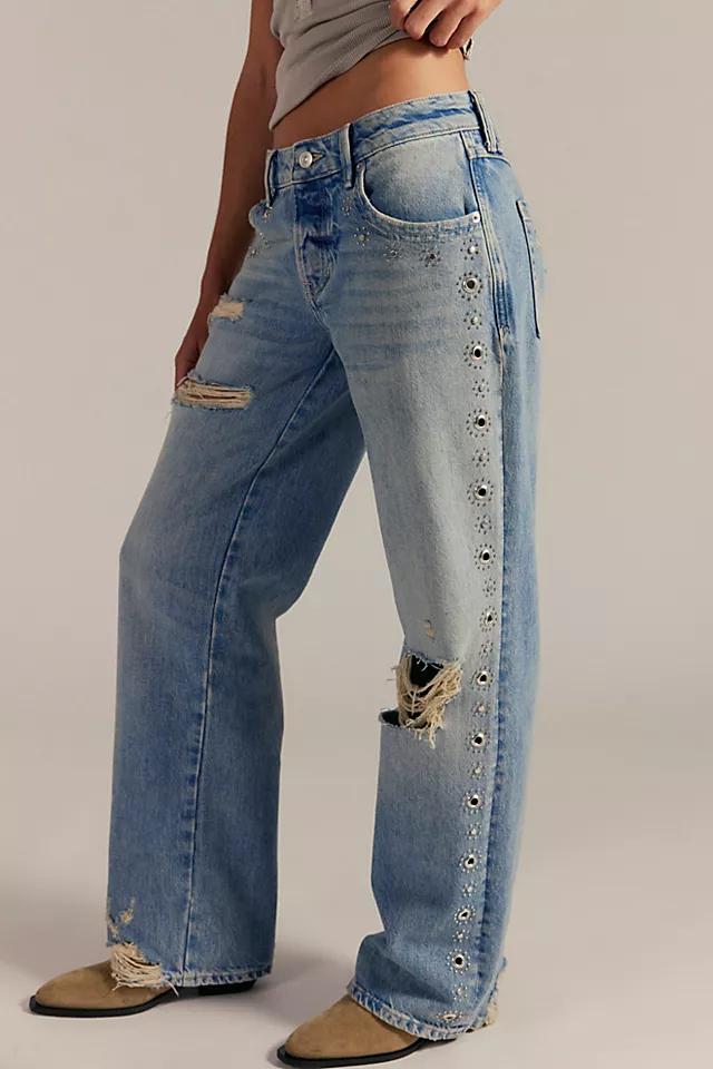 We The Free Tennessee Low-Rise Boyfriend Studded Jeans by WE THE FREE | FREE PEOPLE