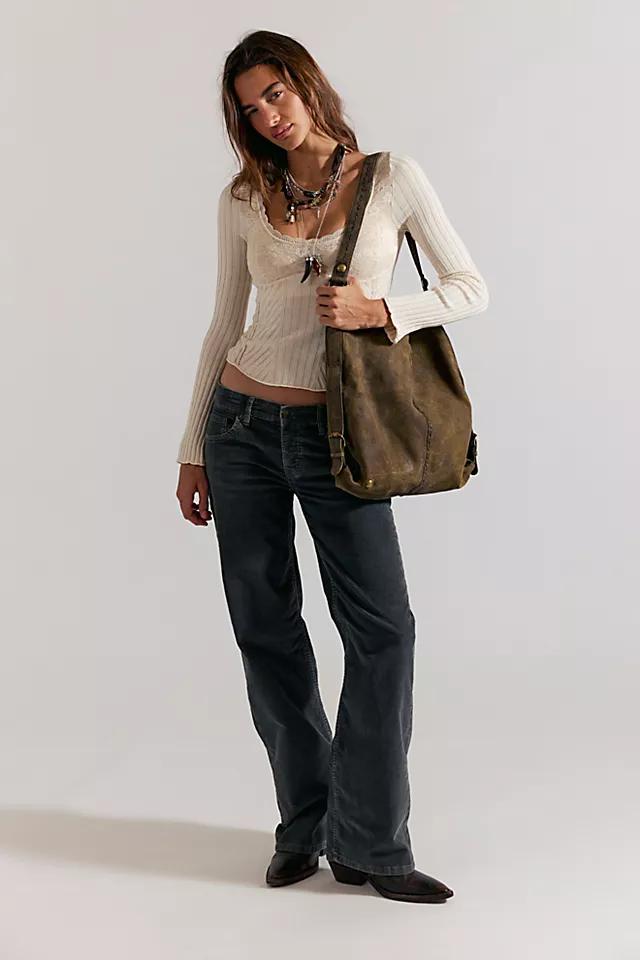 We The Free Tennessee Low-Rise Corduroy Boyfriend Jeans by WE THE FREE | FREE PEOPLE