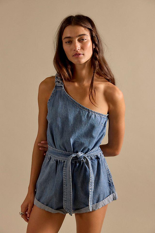 We The Free Topanga Denim Romper by WE THE FREE | FREE PEOPLE