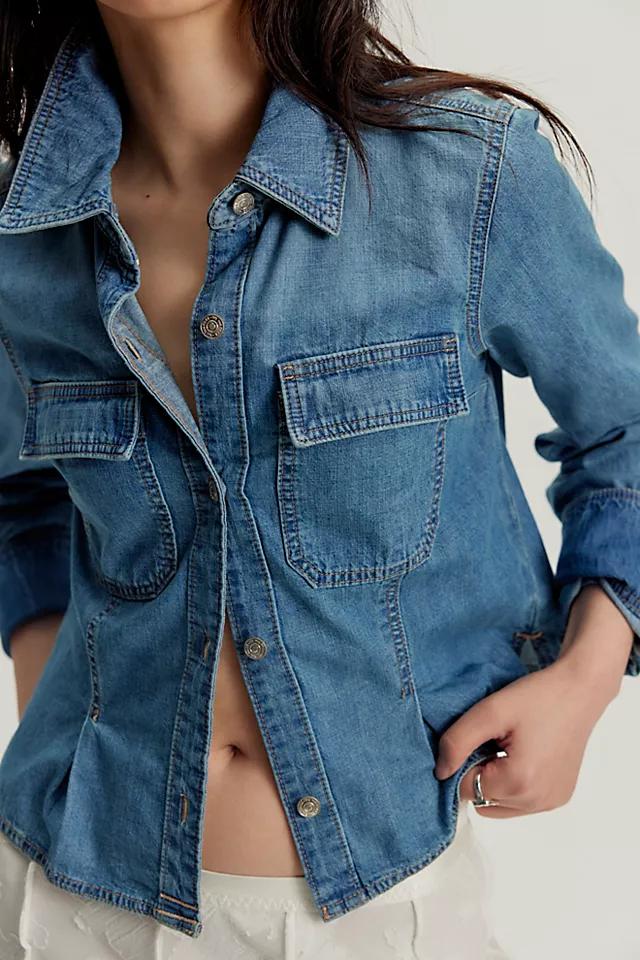 We The Free Winnie Denim Button Down by WE THE FREE | FREE PEOPLE