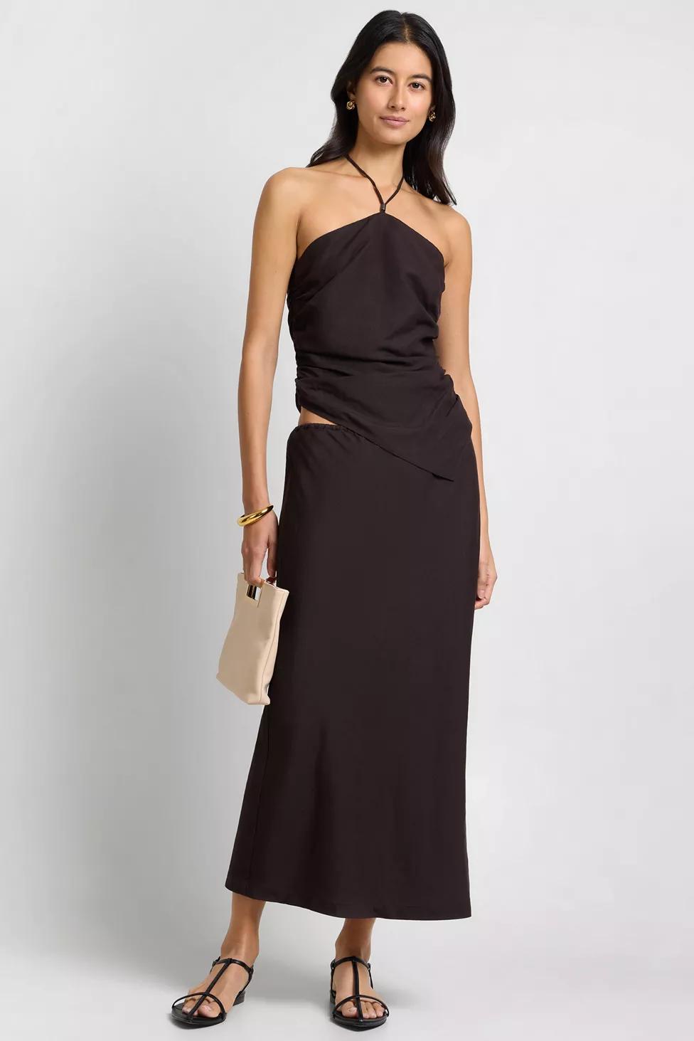 WeWoreWhat Air Linen Midi Skirt by WE WORE WHAT