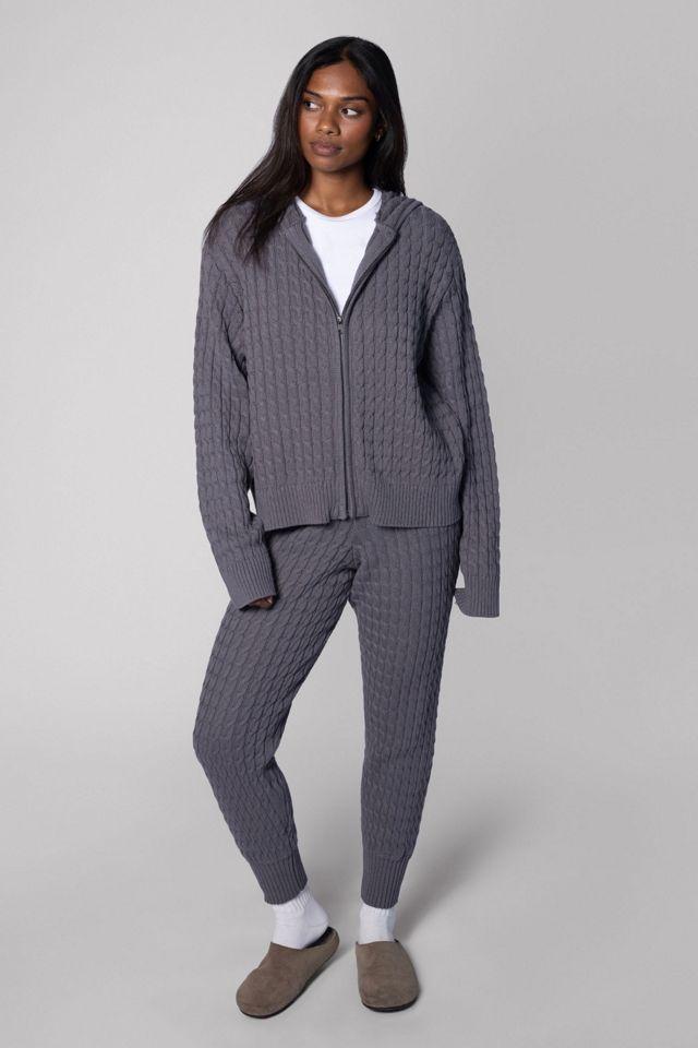WeWoreWhat Cable Zip Front Hoodie by WE WORE WHAT