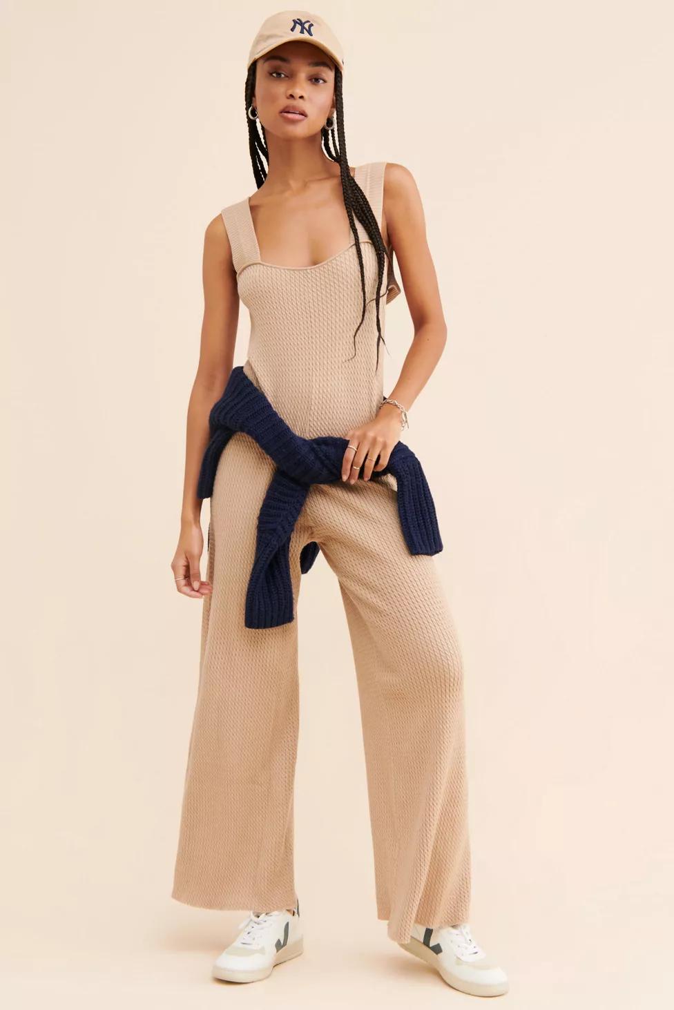 WeWoreWhat Knit Wide Leg Jumpsuit by WE WORE WHAT WeWoreWhat Knit Wide Leg Jumpsuit by WE WORE WHAT