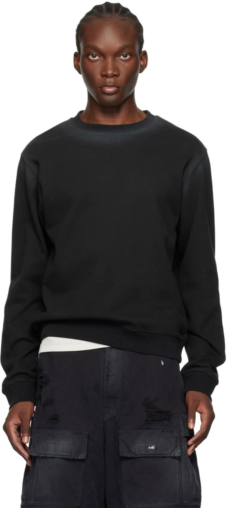 Black Faded Sweatshirt by WE11DONE