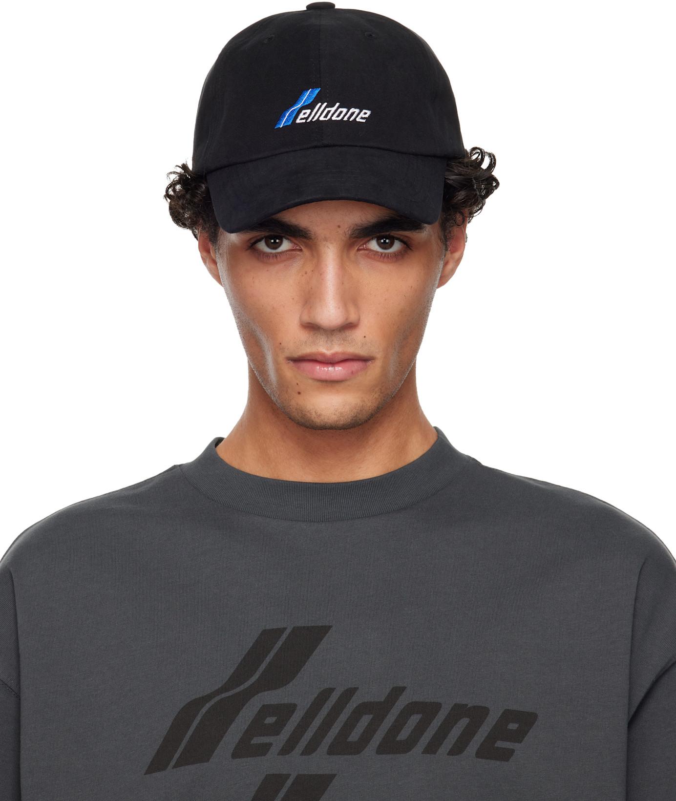 Black WD Logo Cap by WE11DONE