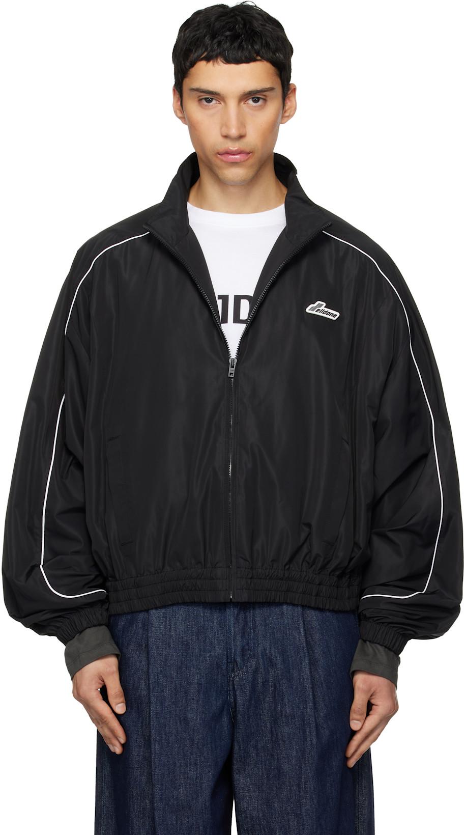 Black 'WE11DONE' Layered Track Jacket by WE11DONE