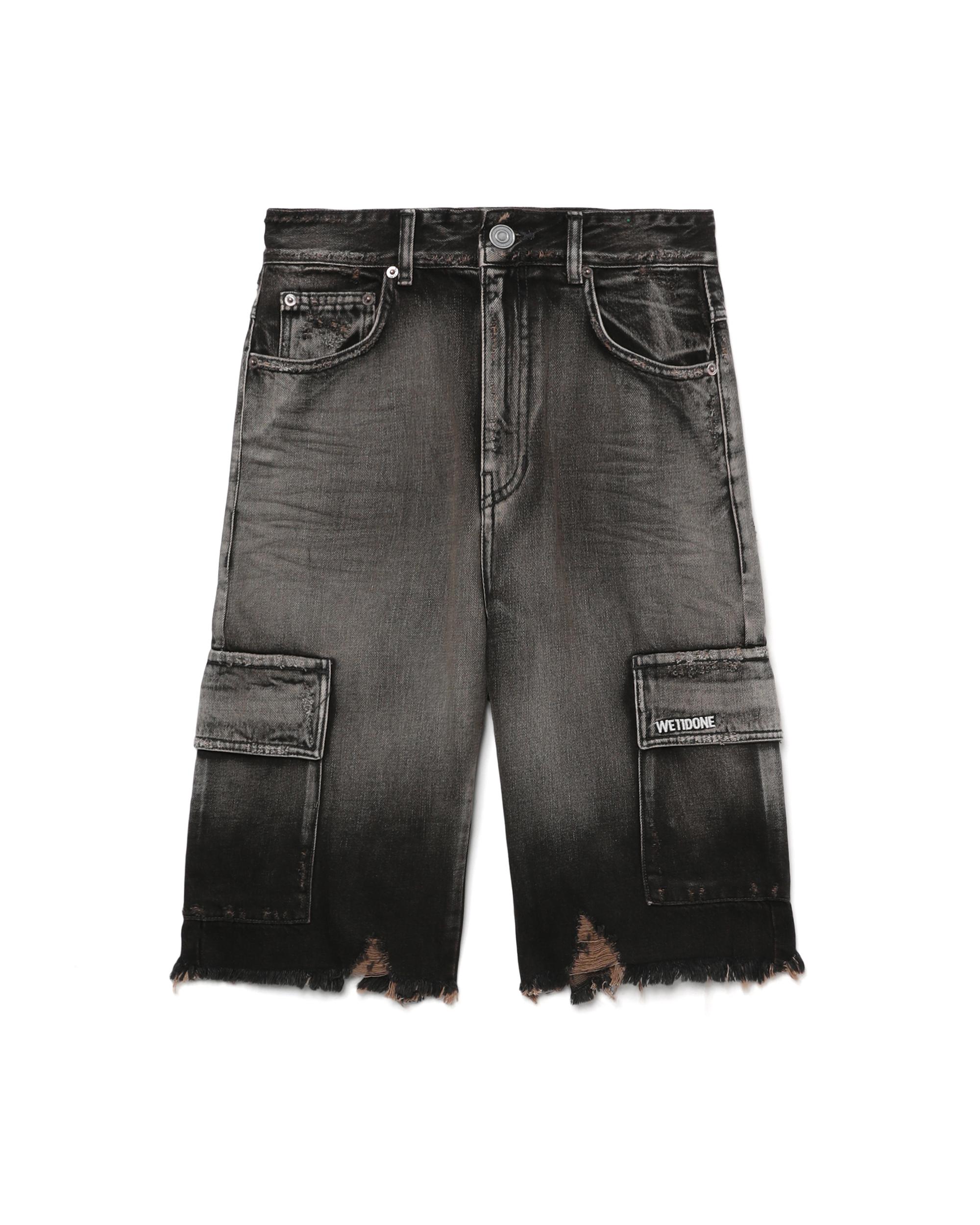 Cargo denim shorts by WE11DONE