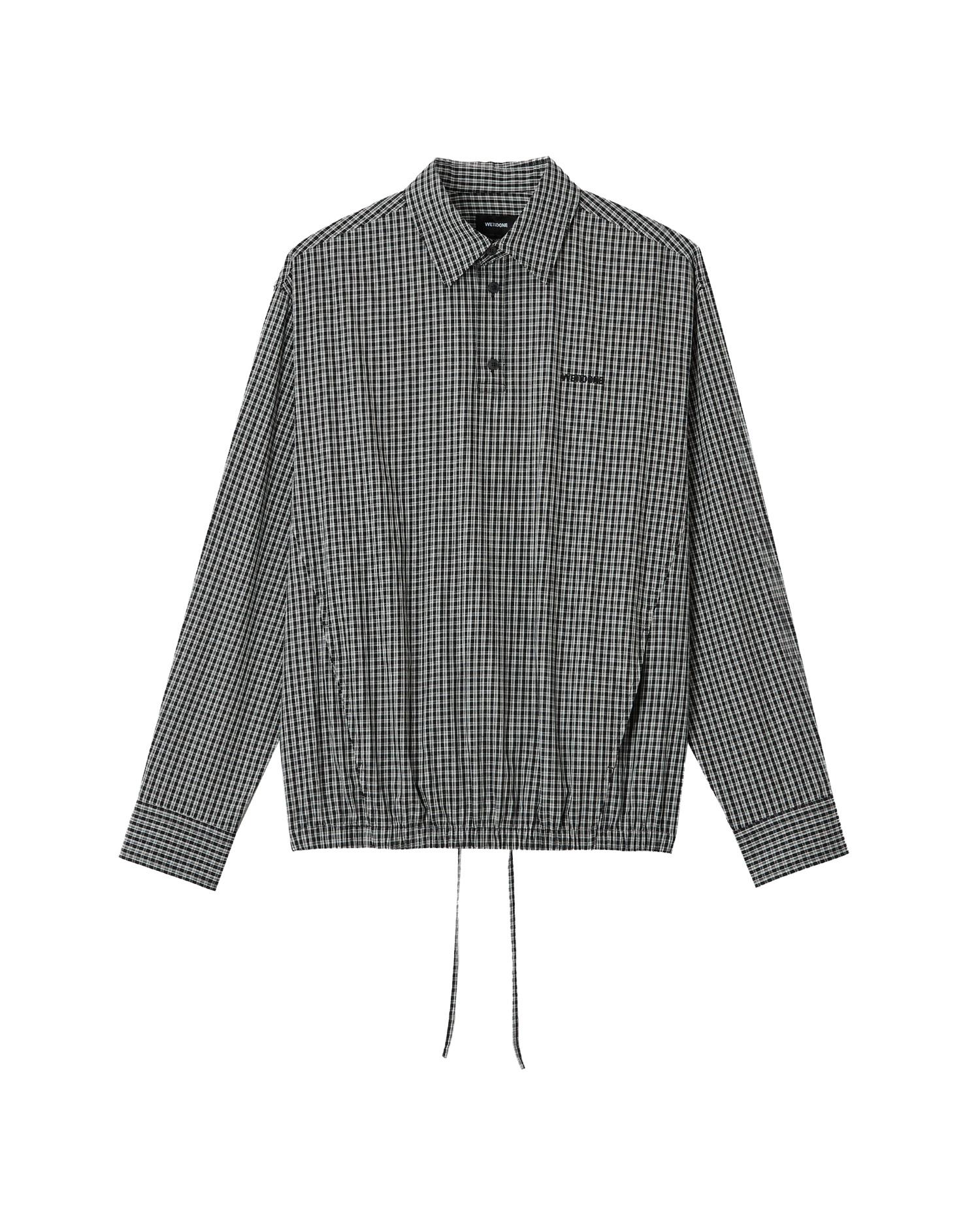 Checkered polo long sleeve shirt by WE11DONE