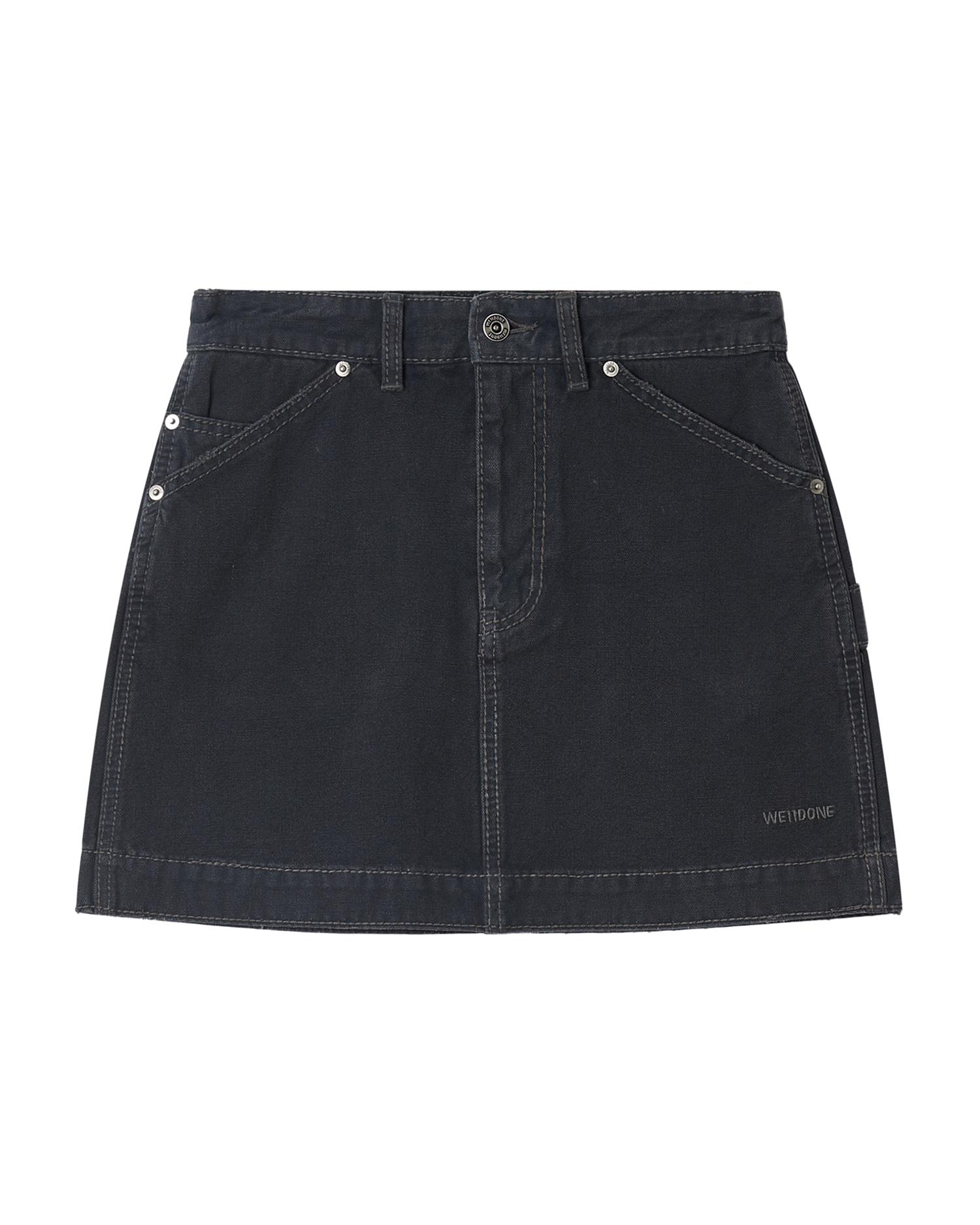Denim mini skirt by WE11DONE