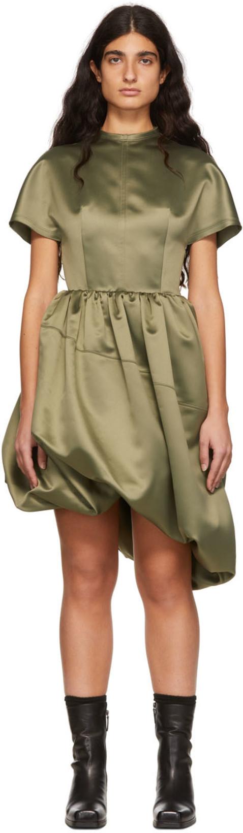 Green Polyester Dress by WE11DONE