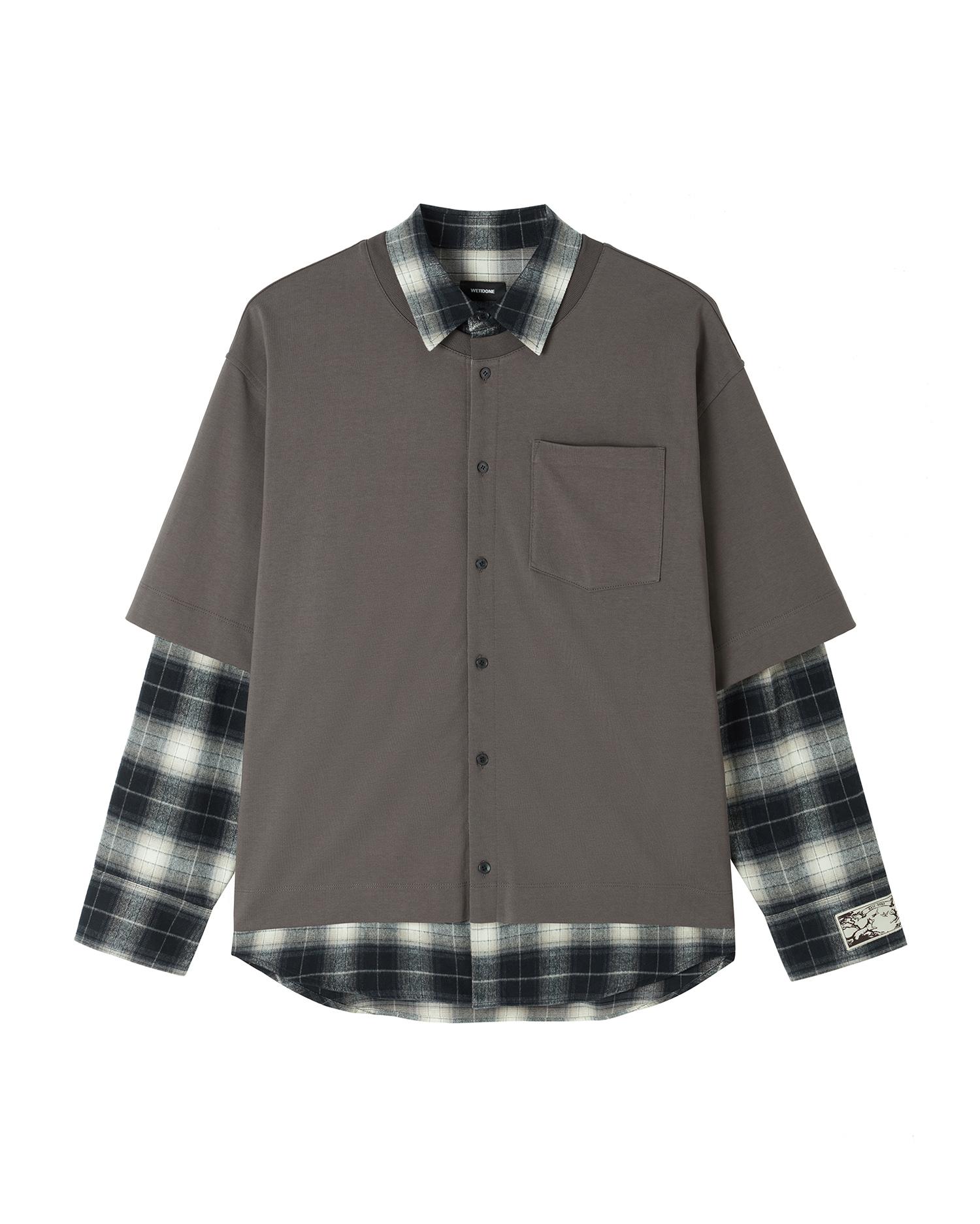 Layered long sleeve shirt by WE11DONE