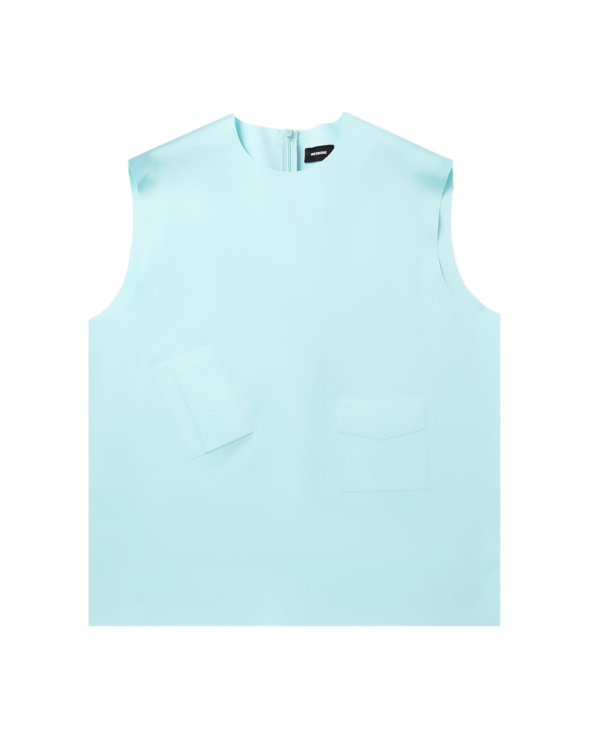 Pocket embossed tank top by WE11DONE