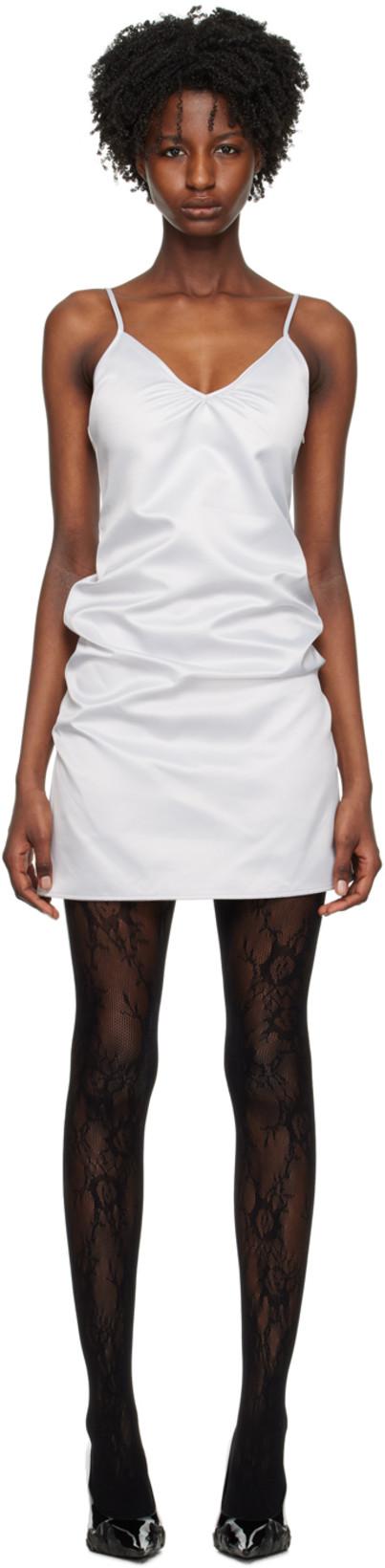 Silver Slip Minidress by WE11DONE