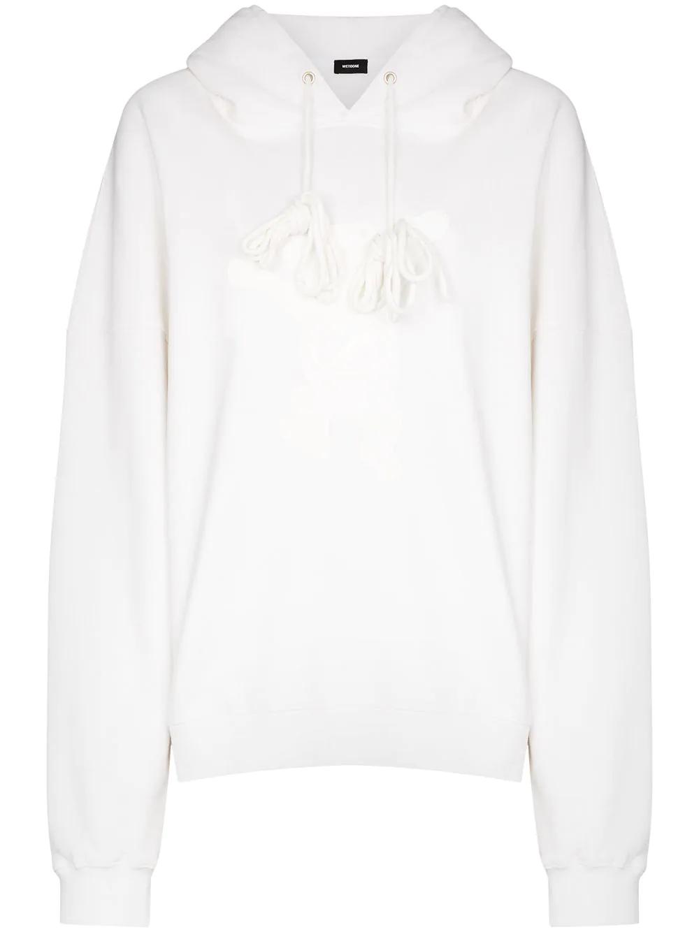 Teddy cotton hoodie by WE11DONE