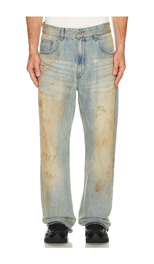 WE11DONE Denim Pants in Blue by WE11DONE