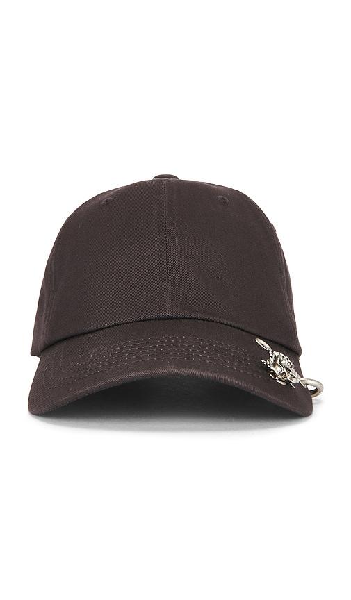 WE11DONE Spike Rose Cap in Grey by WE11DONE