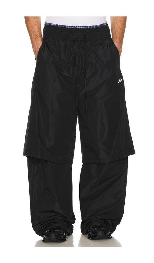 WE11DONE Triple Layered Track Pants in Black by WE11DONE
