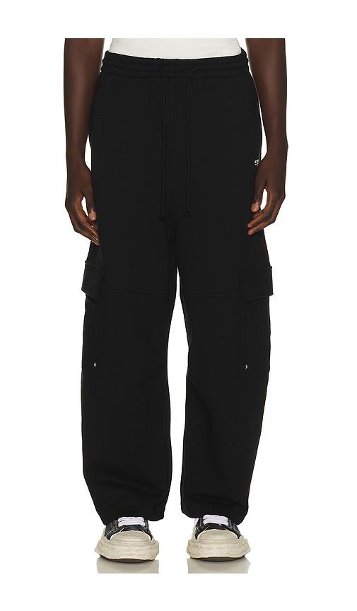 WE11DONE Wide Fit Cargo Pants in Black by WE11DONE