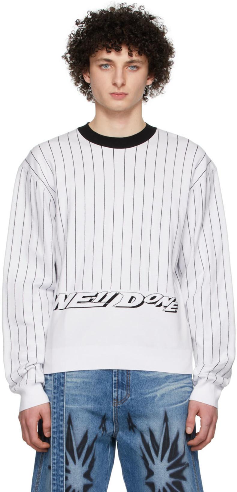 White Rayon Sweater by WE11DONE