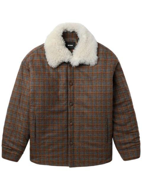 check-print jacket by WE11DONE