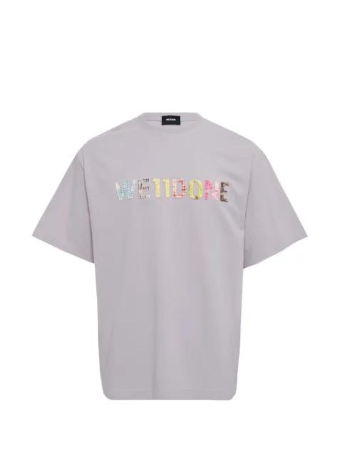 checkered logo T-shirt by WE11DONE