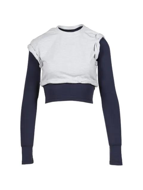 cropped sweatshirt by WE11DONE