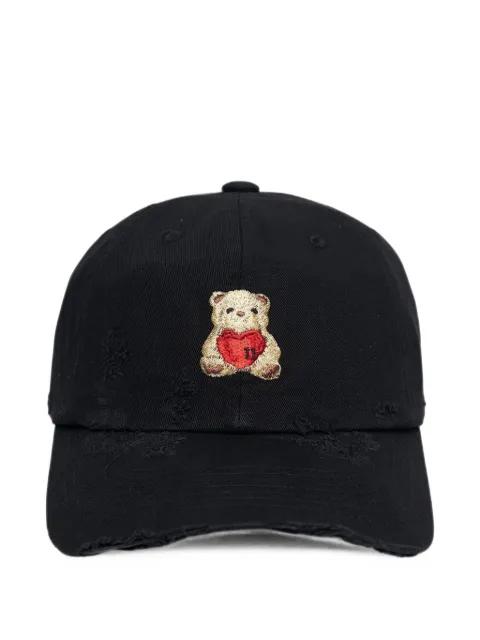 distressed teddy-bear cap by WE11DONE