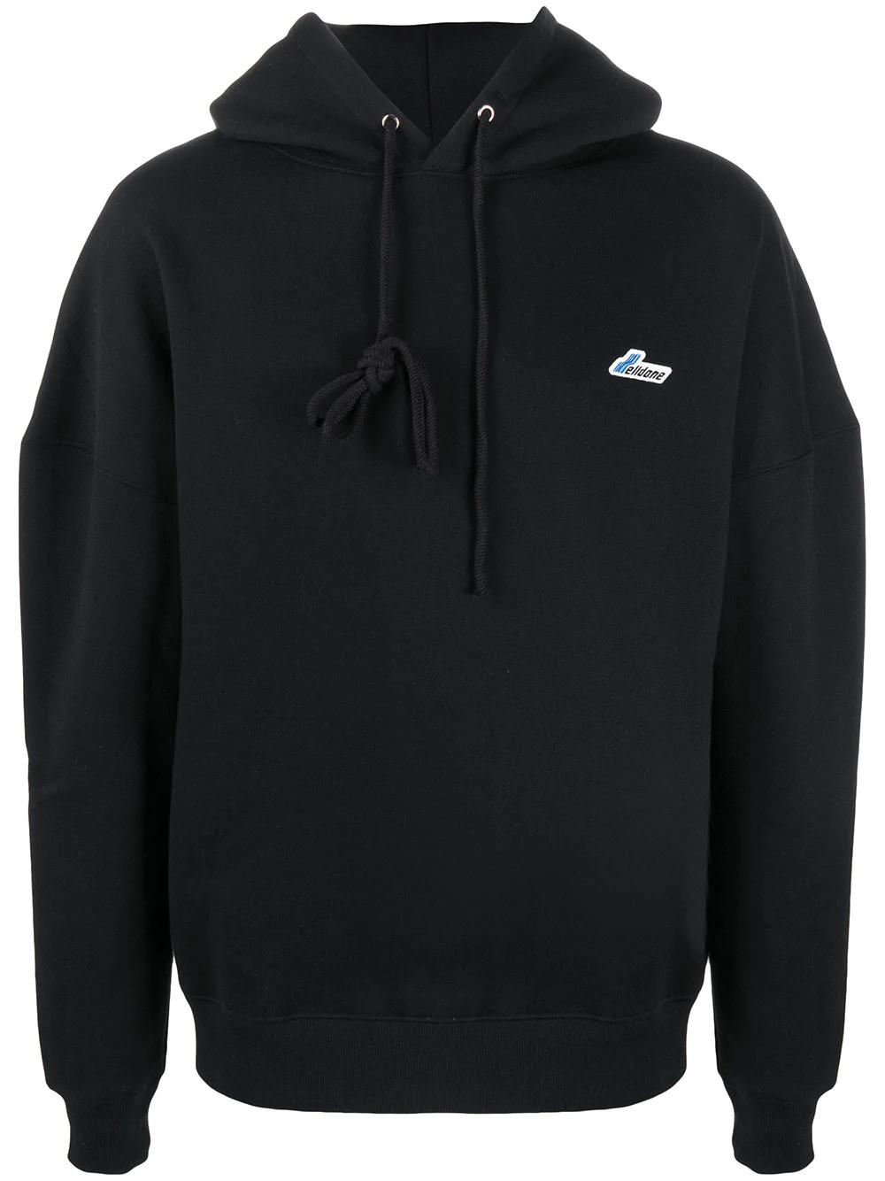 dropped shoulder hoodie by WE11DONE